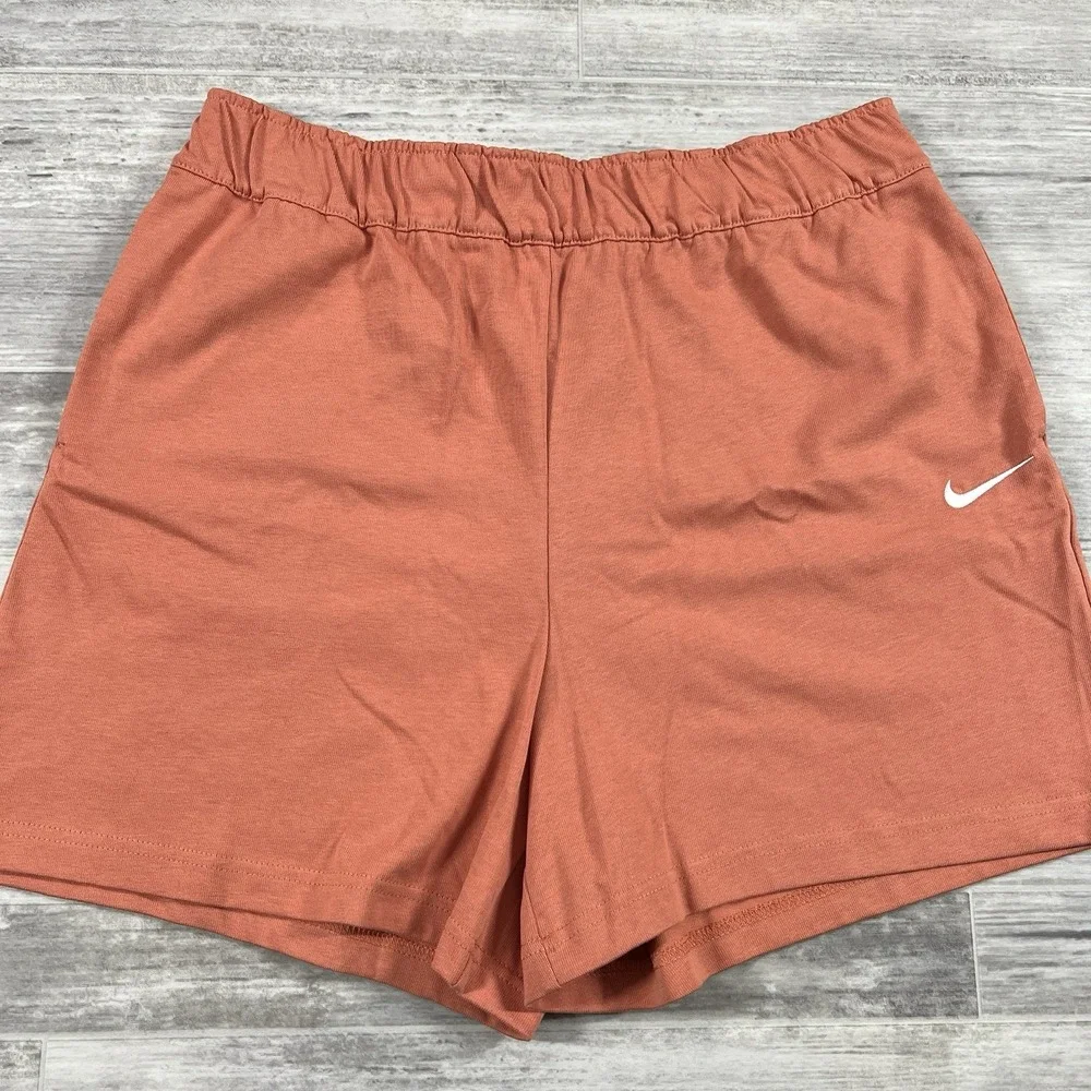 Nike Sportswear Jersey Shorts WOMEN'S SIZE LARGE DM6728 827‎ 100% Cotton NWT